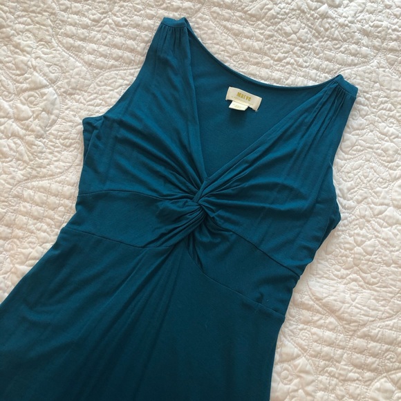 Anthropologie Maeve teal maxi dress worn once xs